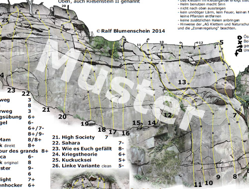 Topo Riesenstein Kletterführer zum download